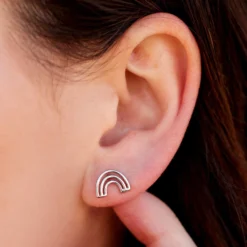 Chasing Rainbows Stud Earrings -Deals Bijestora Store 37648 SILVV2 min