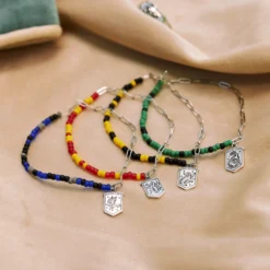 Harry Potter Gryffindor™ Half N Half Bracelet 11 Harry Potter Gryffindor™ Half N Half Bracelet -Deals Bijestora Store 37715 SILVV6