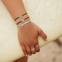 Gemstone Eye Coin Charm Bracelet -Deals Bijestora Store 38344 BLCKV8