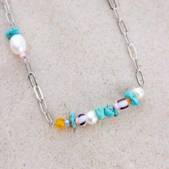 Sweet Melody Chain & Bead Choker -Deals Bijestora Store 38347 SILVV5