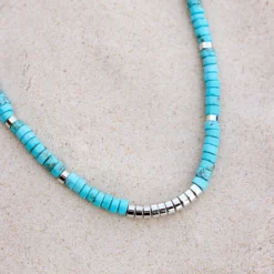Turquoise Bead Choker -Deals Bijestora Store 38363 SILVV6