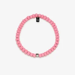 Coated Hematite Stretch Bracelet -Deals Bijestora Store 38423 PINKV1 min
