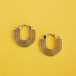 Rainbow Hoop Earrings 7 Rainbow Hoop Earrings -Deals Bijestora Store 38484 GOLDV5