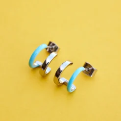 Double Hoop Huggie Earrings -Deals Bijestora Store 38487 SILVV3 min