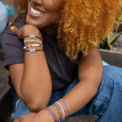 Woven Rainbow Seed Bead Bracelet 14 Woven Rainbow Seed Bead Bracelet -Deals Bijestora Store 38544RBOW 10 min