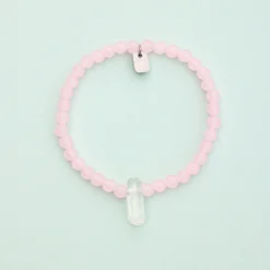 Rose Quartz Intention Stretch Bracelet -Deals Bijestora Store 38653 ROSQV3 min