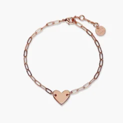 Engravable Heart Paperclip Chain Bracelet 15 Engravable Heart Paperclip Chain Bracelet -Deals Bijestora Store 38701 RGOLV1 min