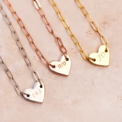 Engravable Heart Paperclip Chain Bracelet 17 Engravable Heart Paperclip Chain Bracelet -Deals Bijestora Store 38701 RGOLV3 min