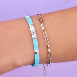 Tile Bead Stretch Bracelet Set 16 Tile Bead Stretch Bracelet Set -Deals Bijestora Store 38865 AQUAV4