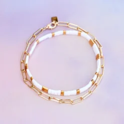 Tile Bead Stretch Bracelet Set 14 Tile Bead Stretch Bracelet Set -Deals Bijestora Store 38866 WHITV5