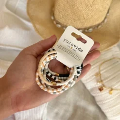 Vacation Vibes Neutral Stretch Bracelet Set Of 8 15 Vacation Vibes Neutral Stretch Bracelet Set Of 8 -Deals Bijestora Store 38872NEUT 6 min