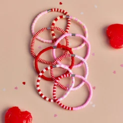 Vacation Vibes Pink Moment Stretch Bracelet Set Of 8 -Deals Bijestora Store 38872PNKM 3