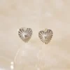 Sunburst Heart Earrings