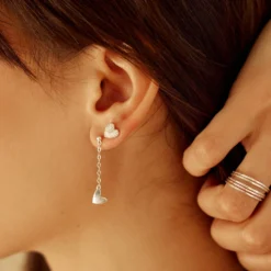 Sunburst Heart Earrings -Deals Bijestora Store 38911 SILVV3 min