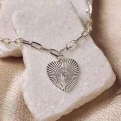 Sunburst Heart Bracelet