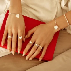 Sunburst Heart Bracelet -Deals Bijestora Store 38913 SILVV6 min