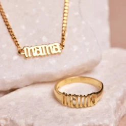 Mama Demi-Fine Ring -Deals Bijestora Store 38929 GOLDV6 min