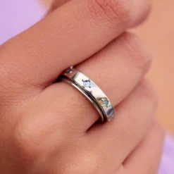 Mental Health Awareness Fidget Ring -Deals Bijestora Store 38941 SILVV2 min