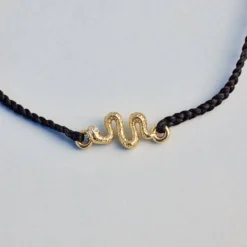 Snake Gold Charm Bracelet -Deals Bijestora Store 38953BLCK 4