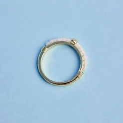 Beaded Gemstone Ring -Deals Bijestora Store 38956GOLD 5