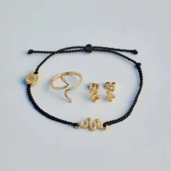 Snake Stud Earrings -Deals Bijestora Store 38979GOLD 4