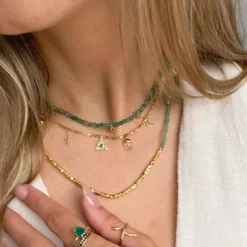 Mystics Mixed Charms Choker -Deals Bijestora Store 38987GOLD 6