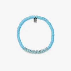 Heishi Disc & Metal Bead Stretch Bracelet 20 Heishi Disc & Metal Bead Stretch Bracelet -Deals Bijestora Store 38997BLUE 1 aa2a08fd 279d 480a 87f1 a37cf2f74d95