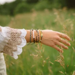 Sunburst Eye Gold Charm Bracelet -Deals Bijestora Store 39002BLCK 5