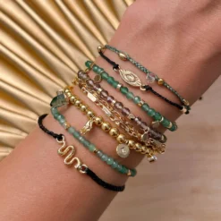 Mystics Mixed Charms Stretch Bracelet 10 Mystics Mixed Charms Stretch Bracelet -Deals Bijestora Store 39015GOLD 4