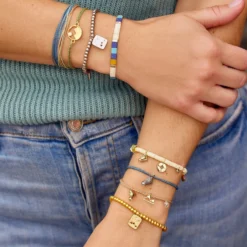 Outdoorsy Gals Metal Bead Stretch Bracelet -Deals Bijestora Store 39174GOLD 4 min