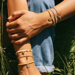 Outdoorsy Gals Metal Bead Stretch Bracelet -Deals Bijestora Store 39174GOLD 9 min