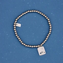 Outdoorsy Gals Metal Bead Stretch Bracelet -Deals Bijestora Store 39174SILV 3 min