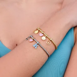 Harper Round Bead Stretch Bracelet -Deals Bijestora Store 39182 SILVV2 min