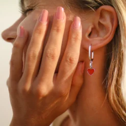 Harper Enamel Heart Charm -Deals Bijestora Store 39231 SILVV7 min