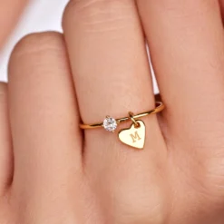 Demi-Fine Engravable Heart Ring -Deals Bijestora Store 39297 GOLDV2 min