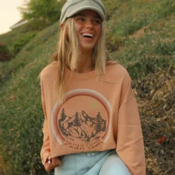 Mountain Magic Oversized Crew Fleece