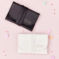 Faux Leather Jewelry Roll -Deals Bijestora Store 39372BLCK 6 min