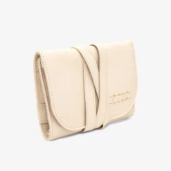 Faux Leather Jewelry Roll -Deals Bijestora Store 39372CREA 2 min