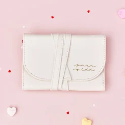 Faux Leather Jewelry Roll -Deals Bijestora Store 39372CREA 5 min