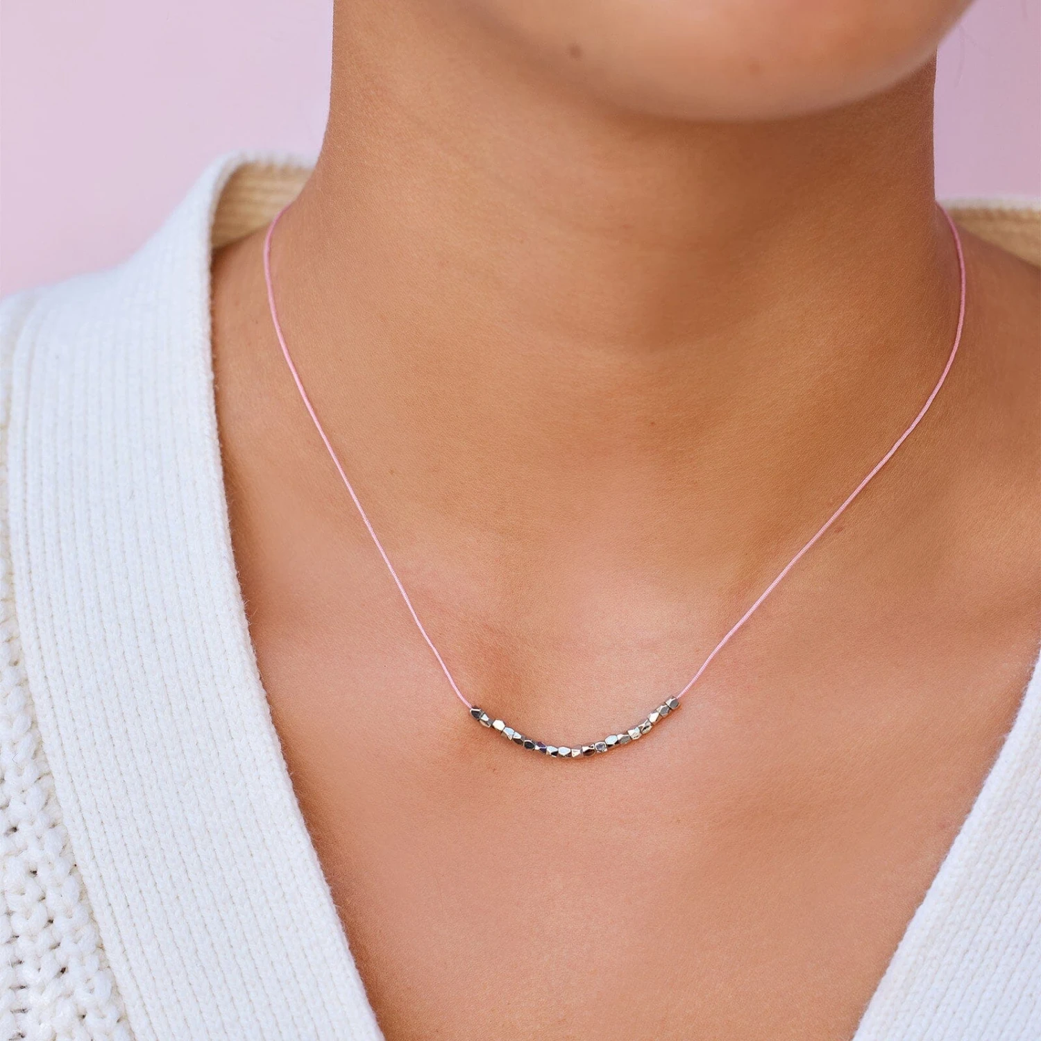 Boarding For Breast Cancer Bead Choker 3 Boarding For Breast Cancer Bead Choker - Image 3