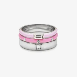 Boarding For Breast Cancer Ring Stack