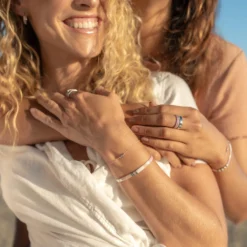 Boarding For Breast Cancer Ring Stack -Deals Bijestora Store 39421SILV 6 min