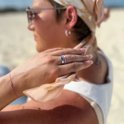 Boarding For Breast Cancer Thread Chain Slider Bracelet -Deals Bijestora Store 39422SILV 11 min