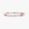 Boarding For Breast Cancer Tile Bead Stretch Bracelet