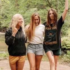 Black Stone Wash Outdoorsy Gals Tee -Deals Bijestora Store 39426BKSW 8 min