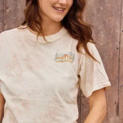 Sand Tie Dye Outdoorsy Gals Tee -Deals Bijestora Store 39426SDTD 5 min