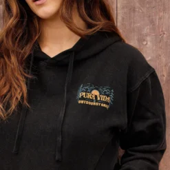 Black Stone Wash Outdoorsy Gals Hoodie -Deals Bijestora Store 39427BKSW 5 min