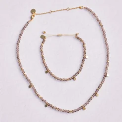 Smokey Quartz Beaded String Bracelet 16 Smokey Quartz Beaded String Bracelet -Deals Bijestora Store 39476GOLD 5