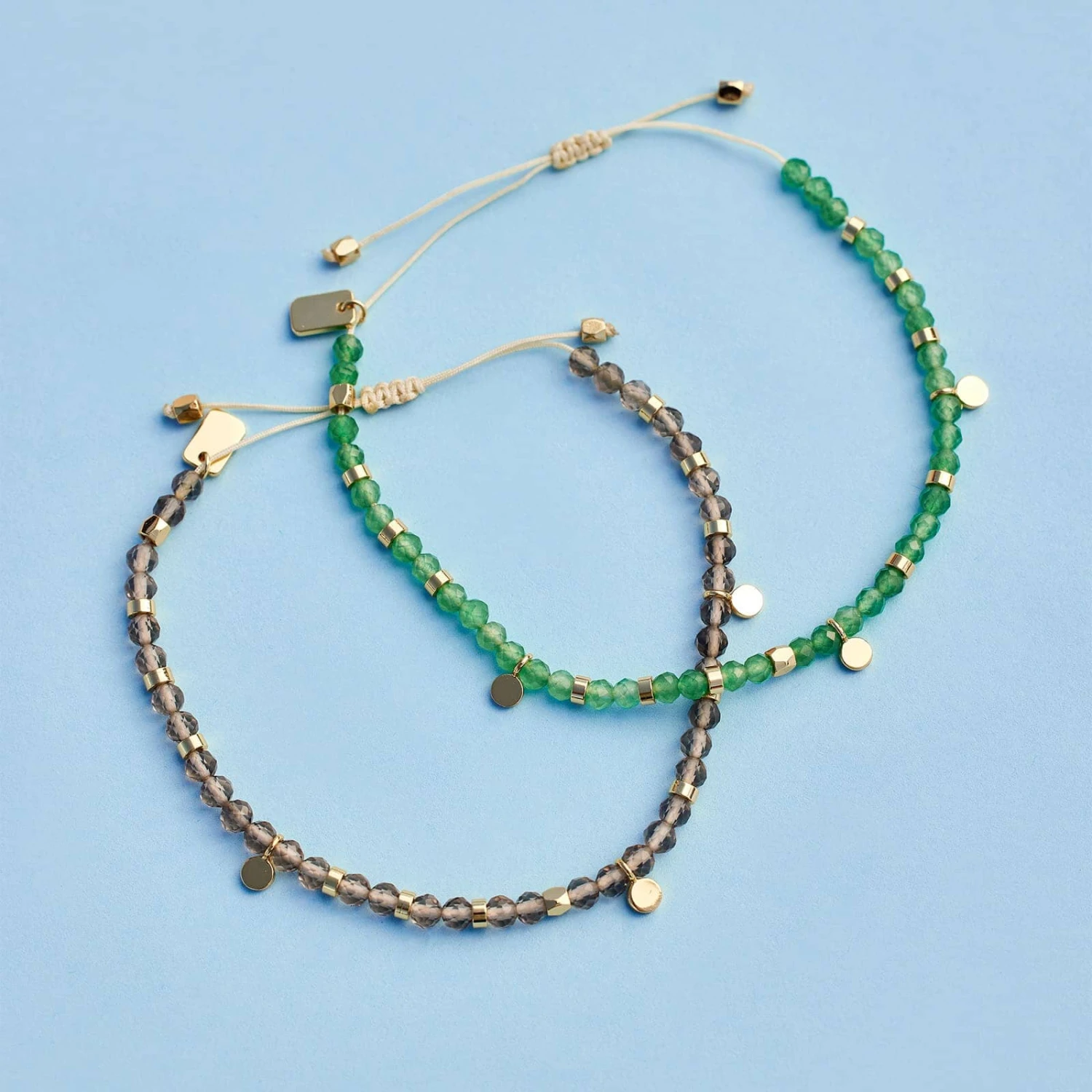 Smokey Quartz Beaded String Bracelet 9 Smokey Quartz Beaded String Bracelet - Image 9