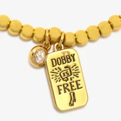 Harry Potter Dobby Metal Bead Stretch Bracelet -Deals Bijestora Store 39484GOLD 3 min